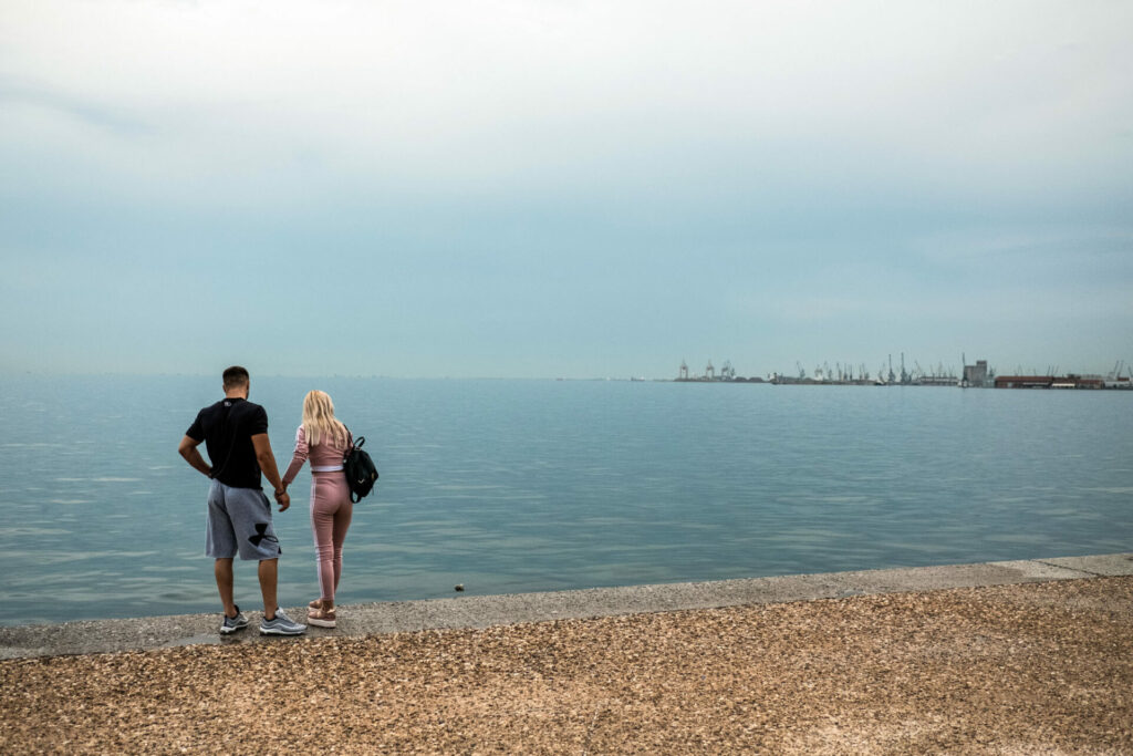 Scene de vie a Thessalonique.