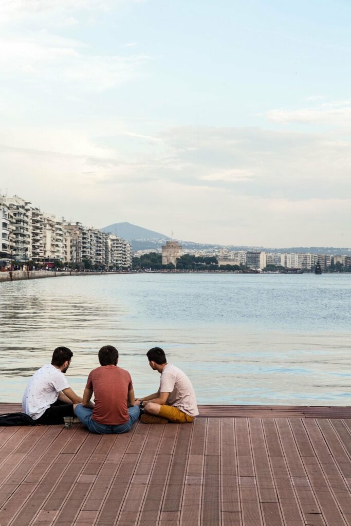 Scene de vie a Thessalonique.