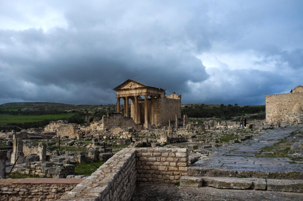 Site archeologique de Dougga en Tunisie