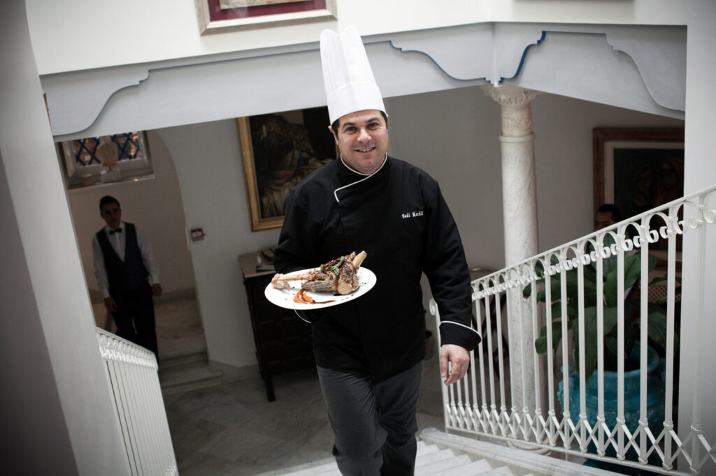 Le chef Badi Msehli du restaurant de la Villa bleue